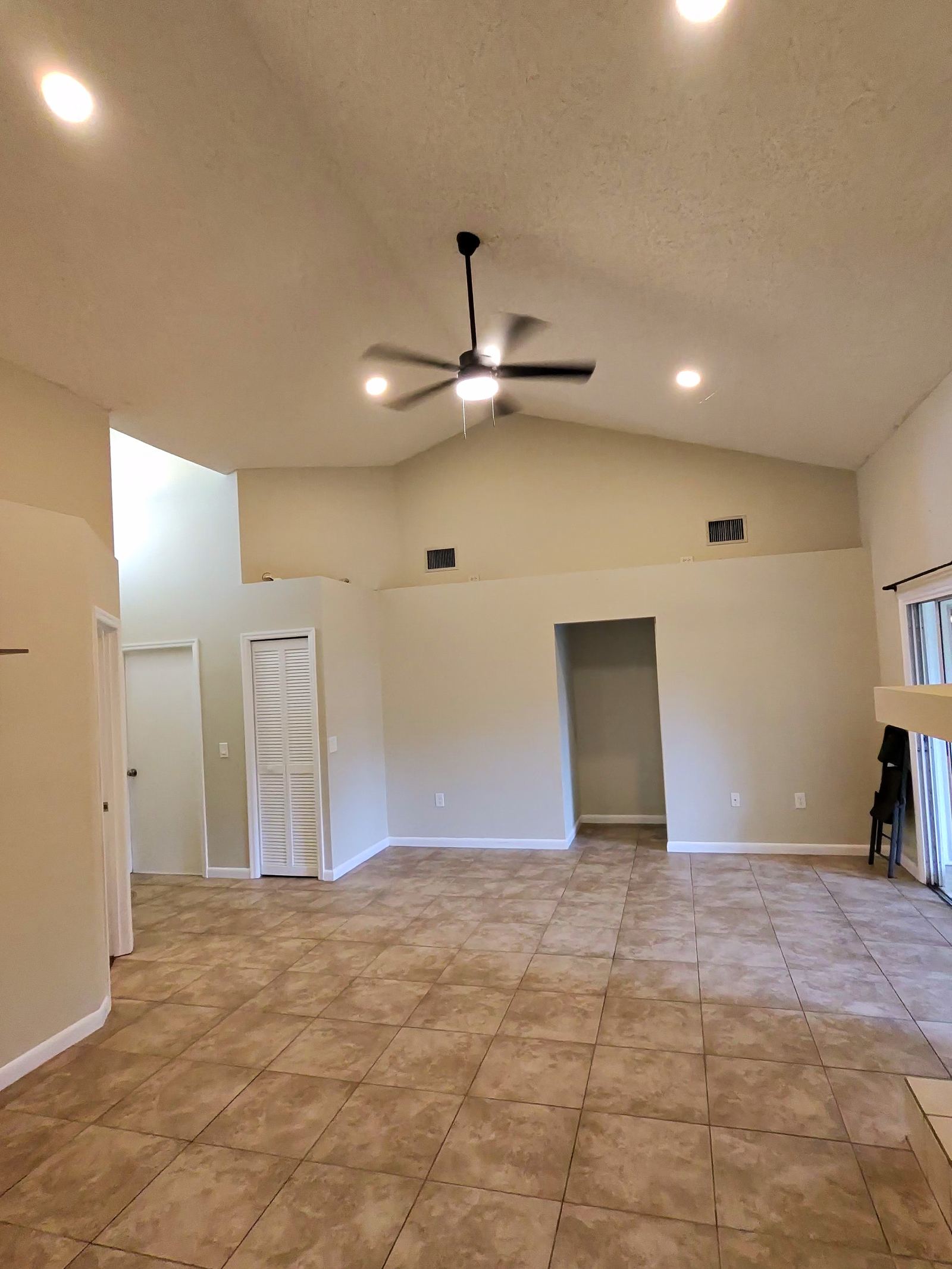 Vacant unit cleaned and ready between tenants